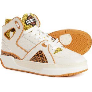 NEW $675 Just Don Courtside Hi Sneakers! Leopard Design Made in Italy by Don C.